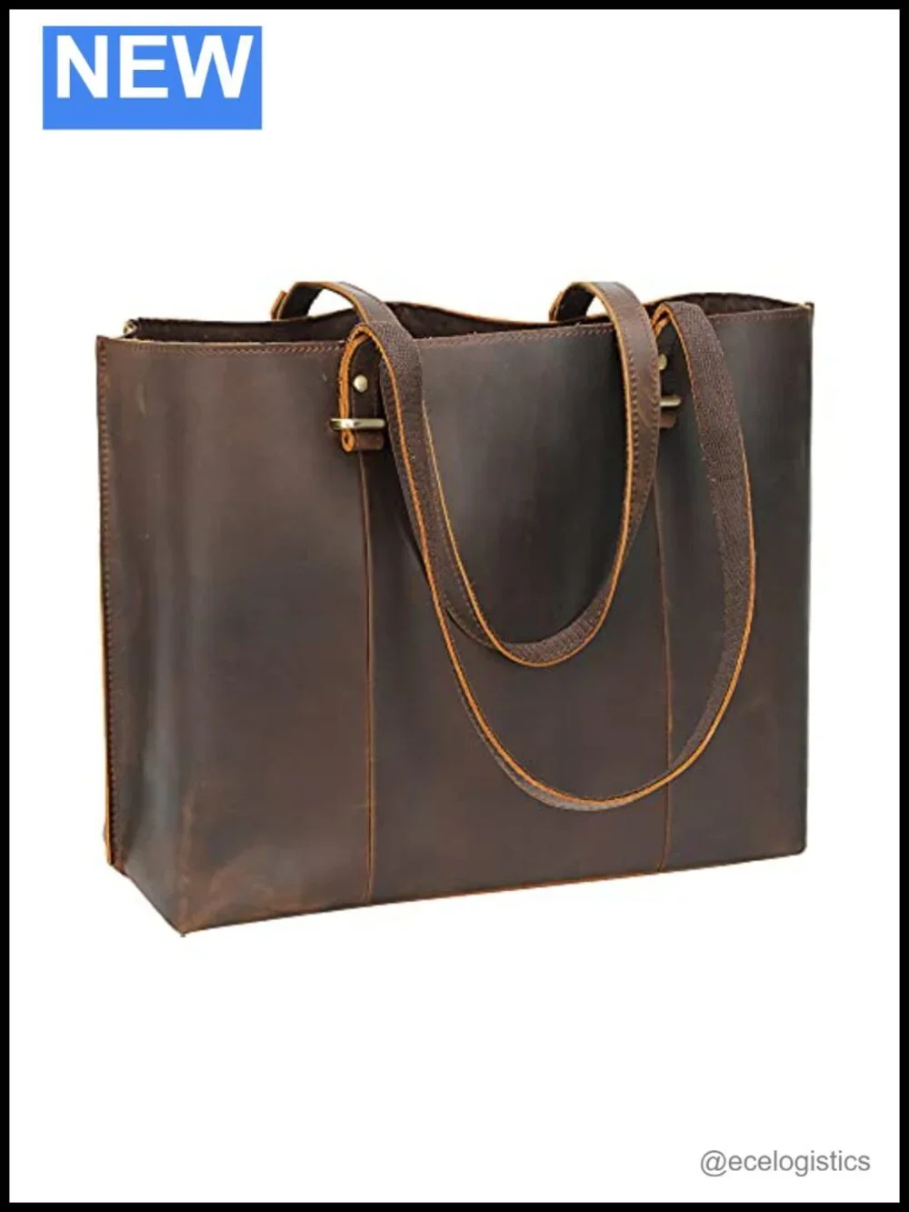 Full Grain Leather Tote Bag Women's Large Handbag Work Purse